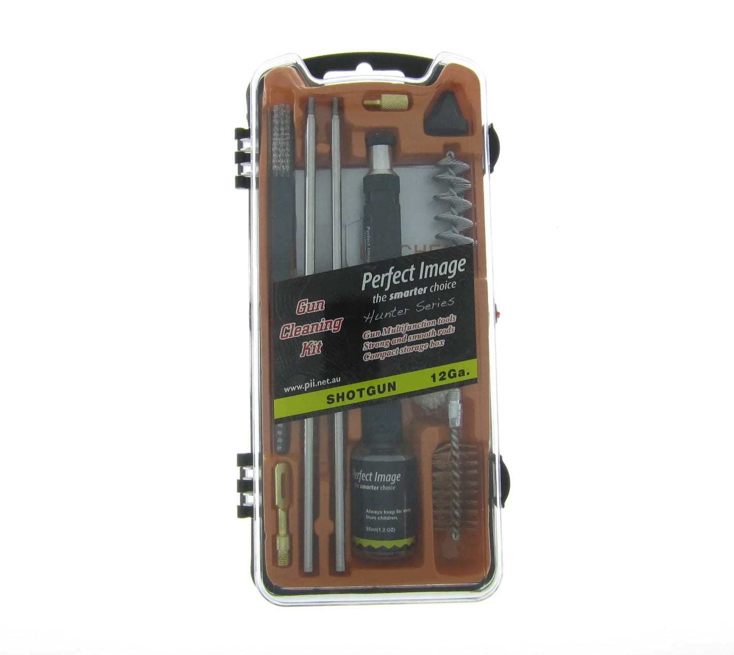 Perfect Image Hunter Series 12Ga Shotgun Gun Cleaning Kit with Tools and Storage Box