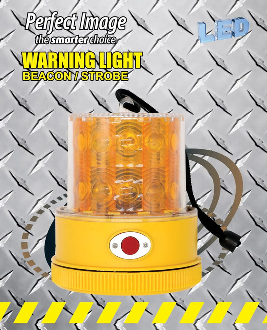 LED warning light beacon strobe for safety and visibility