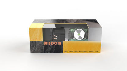 Wisdom LED Cordless Cap Lamp complete set