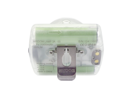 Wisdom Cordless Cap Lamp wit clip