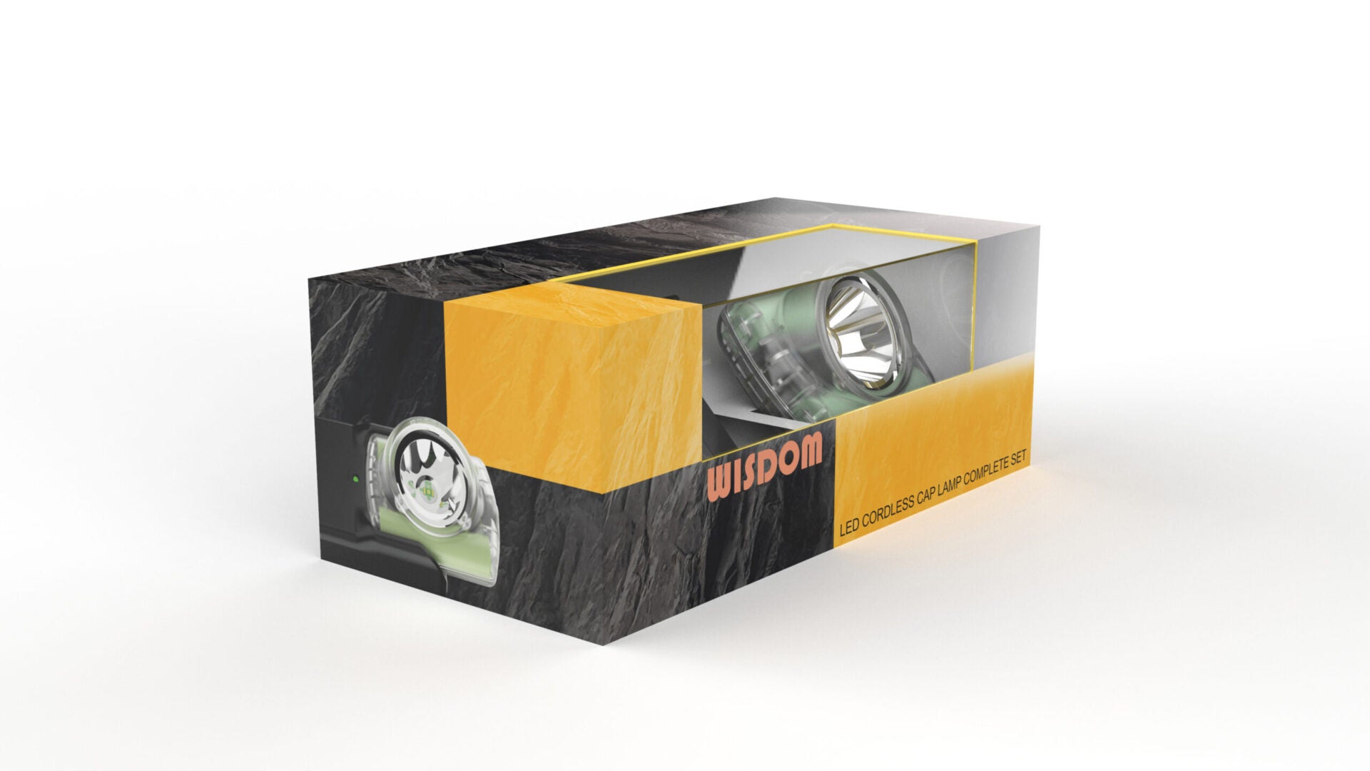 Wisdom 6A Cordless Cap Lamp set box