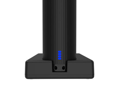 Wisdom Aurora Pro Flashlight bottom view attach with charger