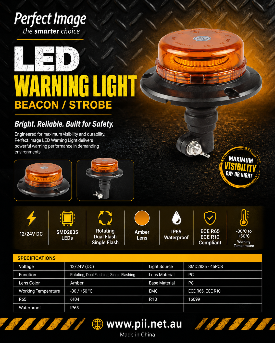 LED Strobe Light pole mount