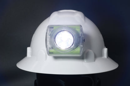 Wisdom HELIPAD hard hat with cap lamp holder