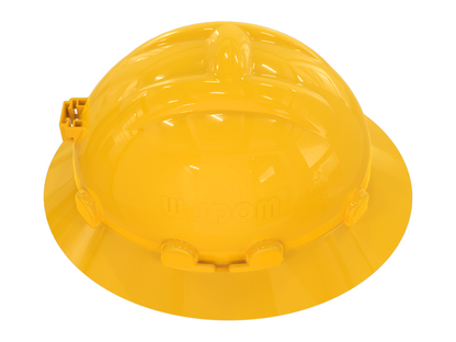 Wisdom HELIPAD hard hat with cap lamp holder