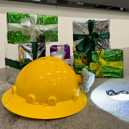 Wisdom HELIPAD hard hat with cap lamp holder