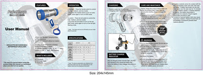 Marine 3000 Lumen Rechargeable Waterproof LED Spotlight